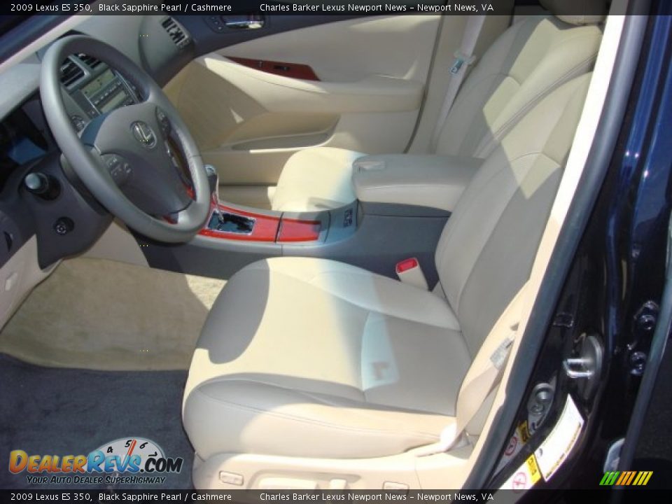 2009 Lexus ES 350 Black Sapphire Pearl / Cashmere Photo #6