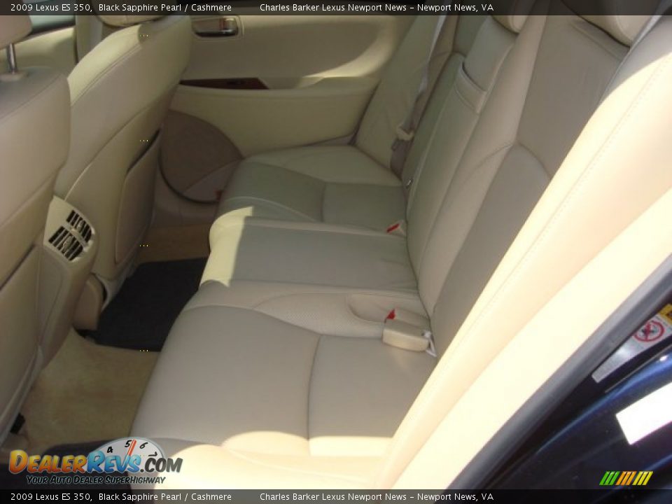 2009 Lexus ES 350 Black Sapphire Pearl / Cashmere Photo #7