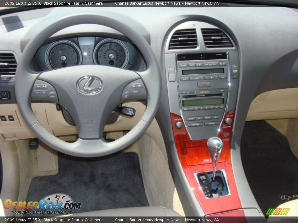 2009 Lexus ES 350 Black Sapphire Pearl / Cashmere Photo #8