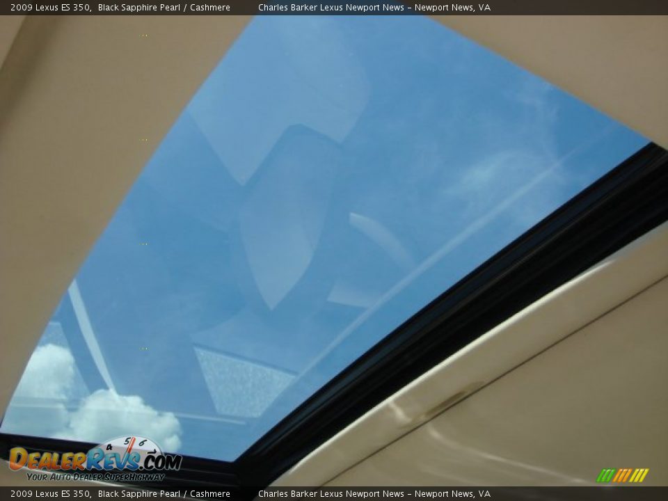 2009 Lexus ES 350 Black Sapphire Pearl / Cashmere Photo #9