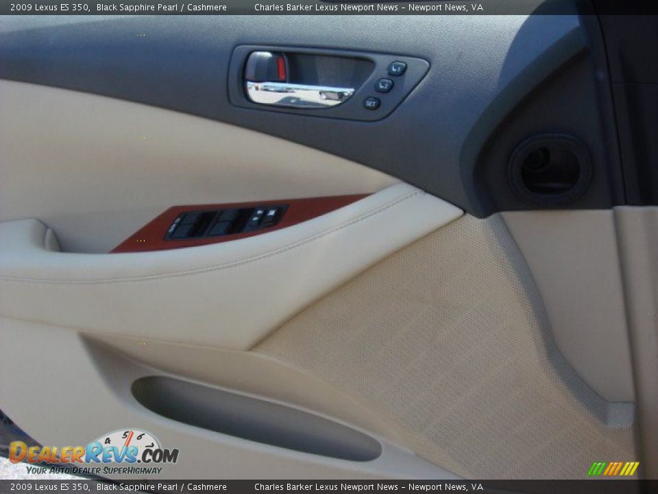 2009 Lexus ES 350 Black Sapphire Pearl / Cashmere Photo #10