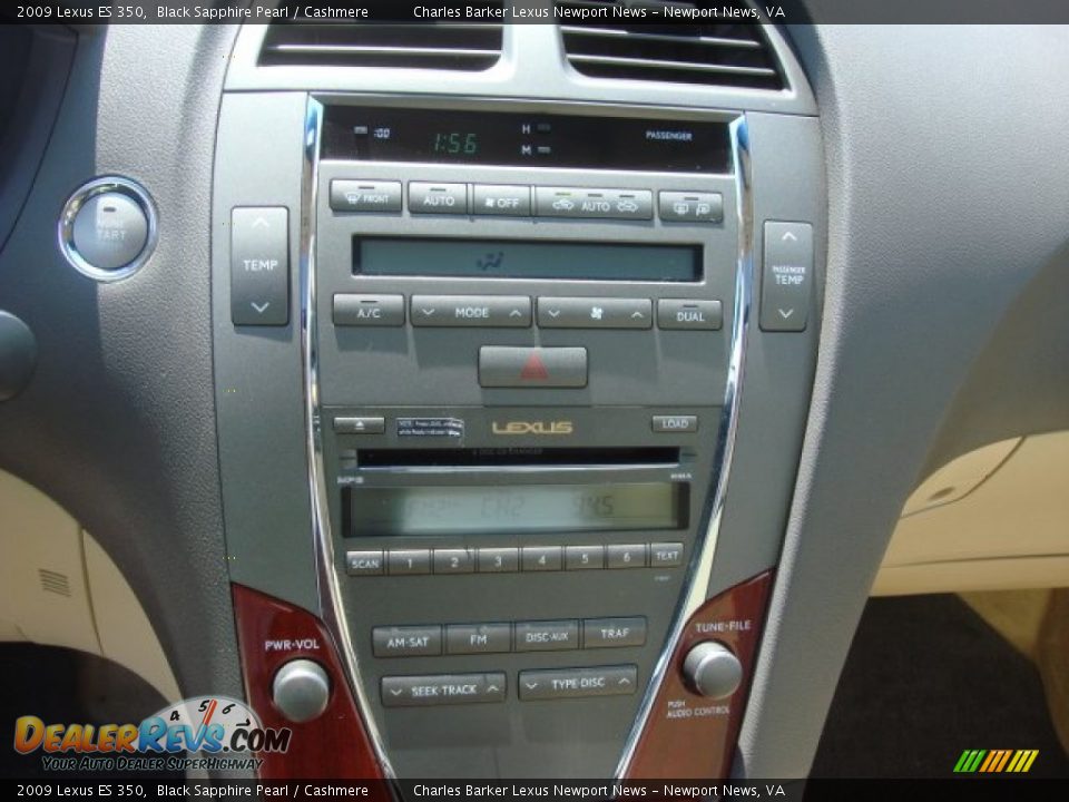 2009 Lexus ES 350 Black Sapphire Pearl / Cashmere Photo #12