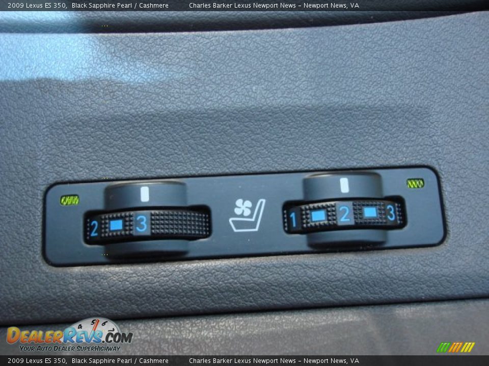 2009 Lexus ES 350 Black Sapphire Pearl / Cashmere Photo #13