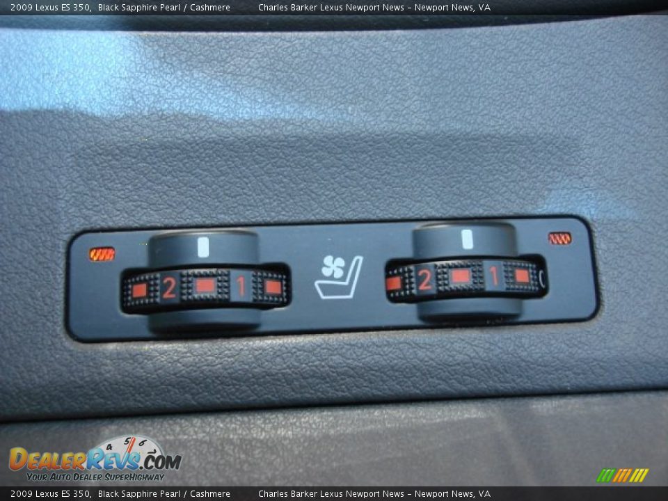 2009 Lexus ES 350 Black Sapphire Pearl / Cashmere Photo #14