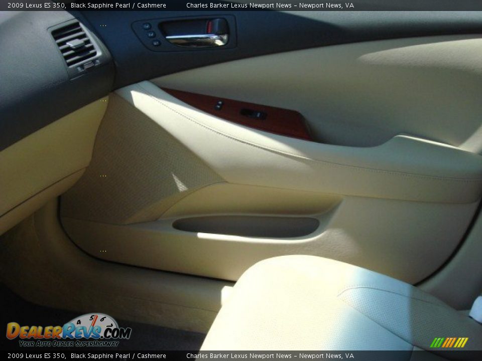 2009 Lexus ES 350 Black Sapphire Pearl / Cashmere Photo #15