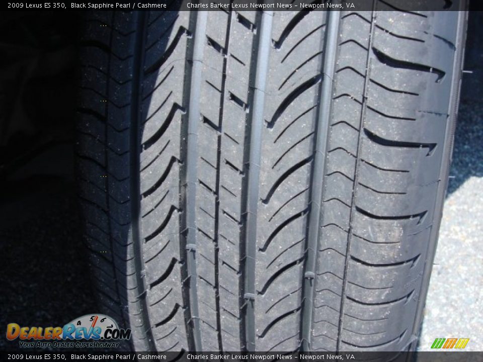2009 Lexus ES 350 Black Sapphire Pearl / Cashmere Photo #16