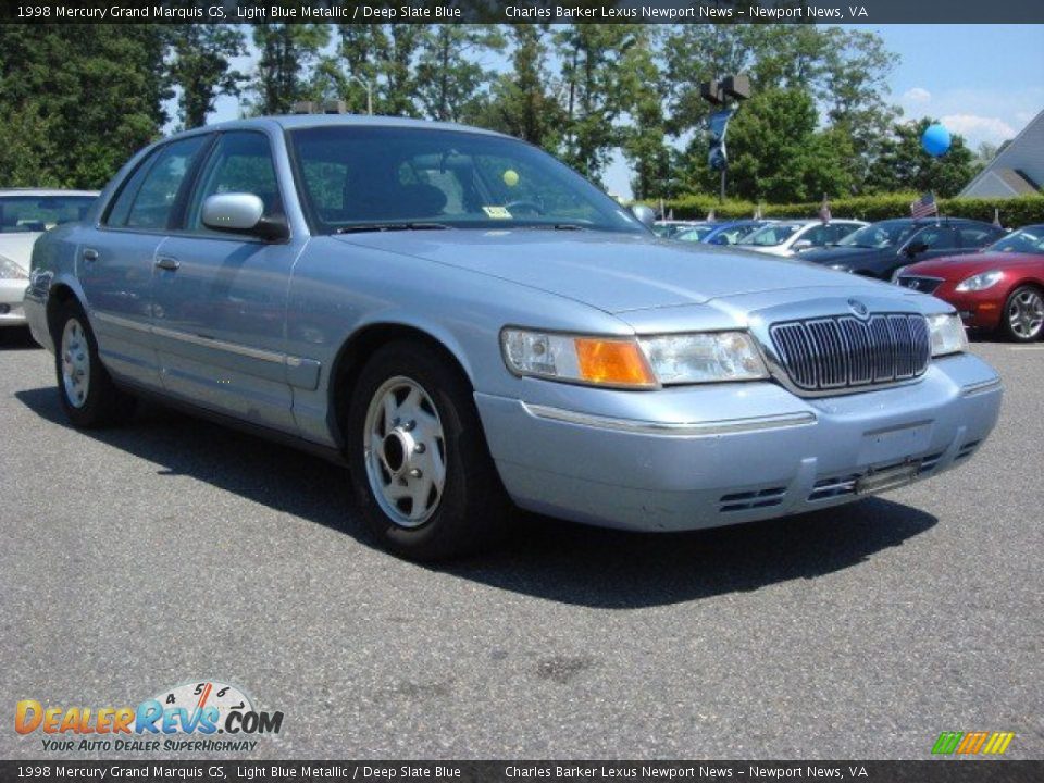 1998 Mercury Grand Marquis GS Light Blue Metallic / Deep Slate Blue Photo #1