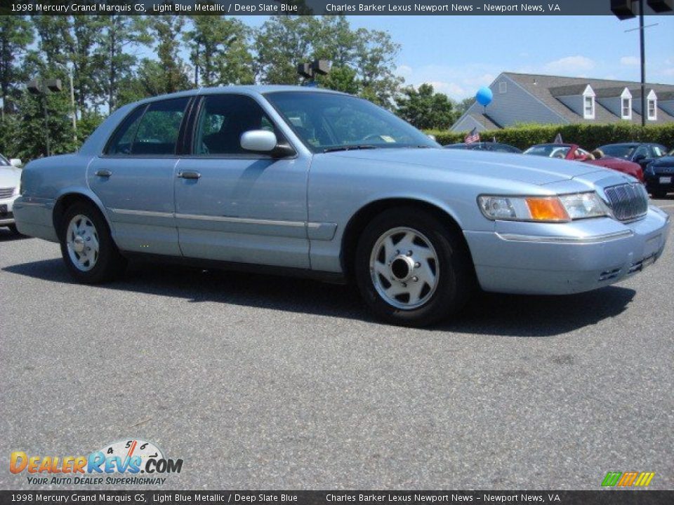 1998 Mercury Grand Marquis GS Light Blue Metallic / Deep Slate Blue Photo #2