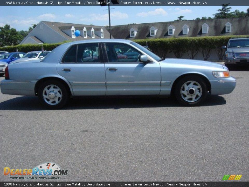 1998 Mercury Grand Marquis GS Light Blue Metallic / Deep Slate Blue Photo #3