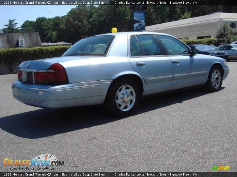 1998 Mercury Grand Marquis GS Light Blue Metallic / Deep Slate Blue Photo #4
