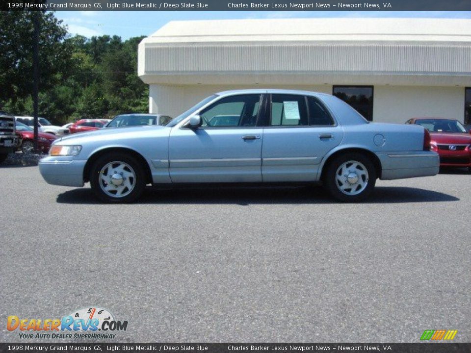 1998 Mercury Grand Marquis GS Light Blue Metallic / Deep Slate Blue Photo #5