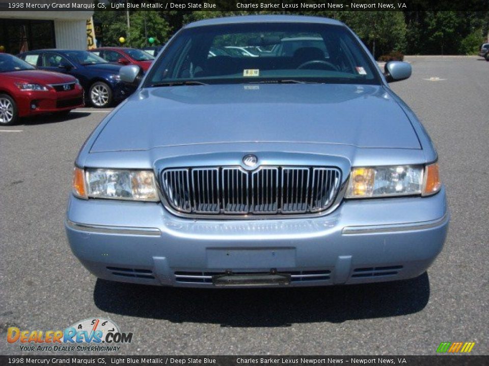 1998 Mercury Grand Marquis GS Light Blue Metallic / Deep Slate Blue Photo #7