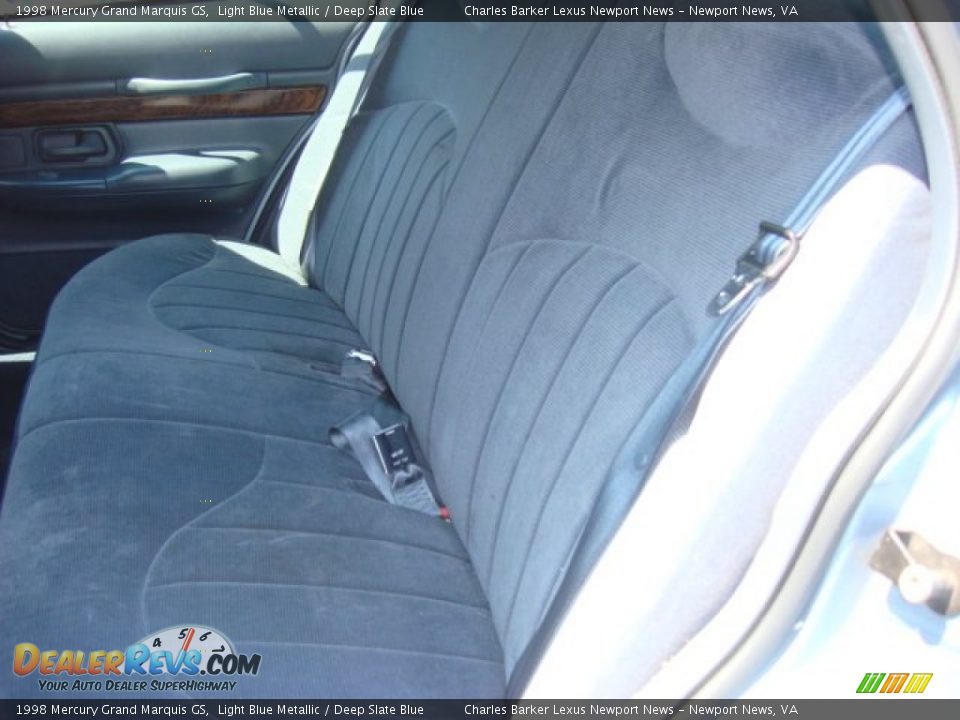 1998 Mercury Grand Marquis GS Light Blue Metallic / Deep Slate Blue Photo #9