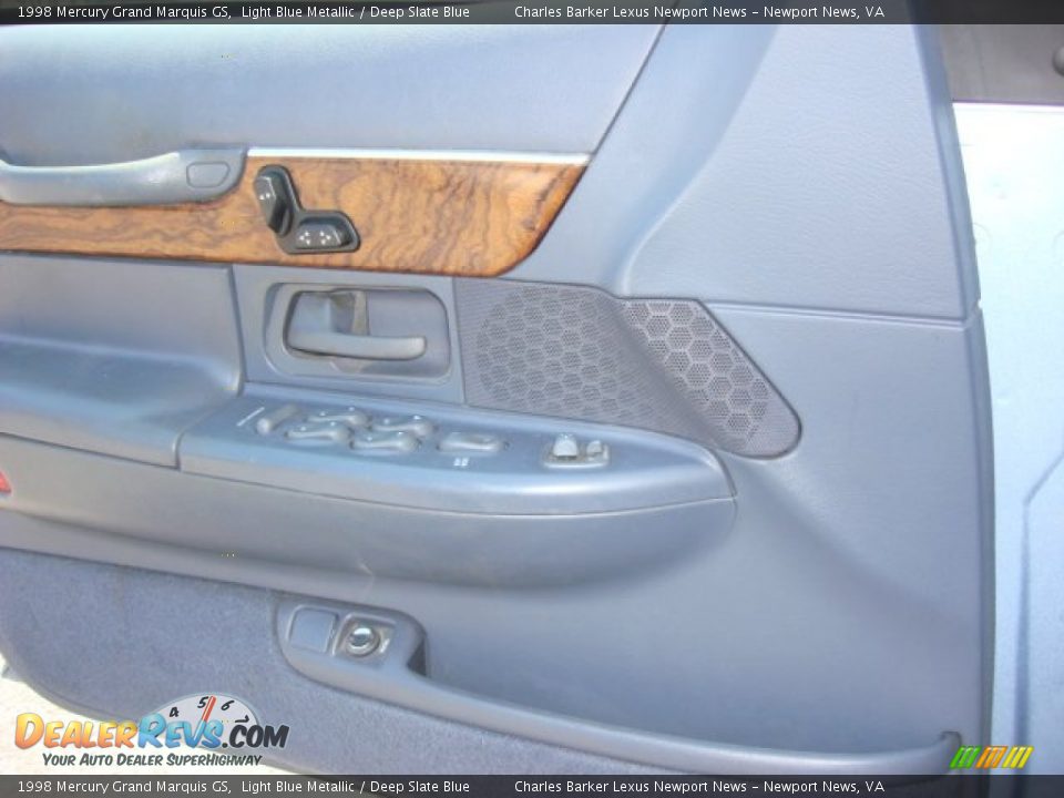 1998 Mercury Grand Marquis GS Light Blue Metallic / Deep Slate Blue Photo #10