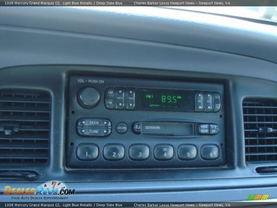 1998 Mercury Grand Marquis GS Light Blue Metallic / Deep Slate Blue Photo #12