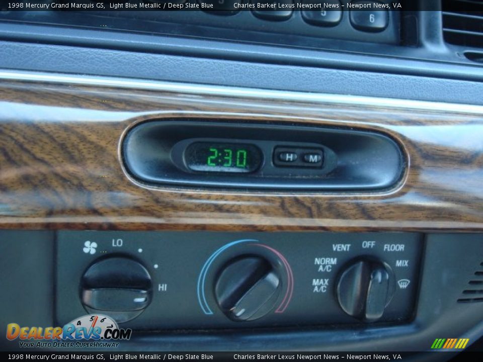 1998 Mercury Grand Marquis GS Light Blue Metallic / Deep Slate Blue Photo #13