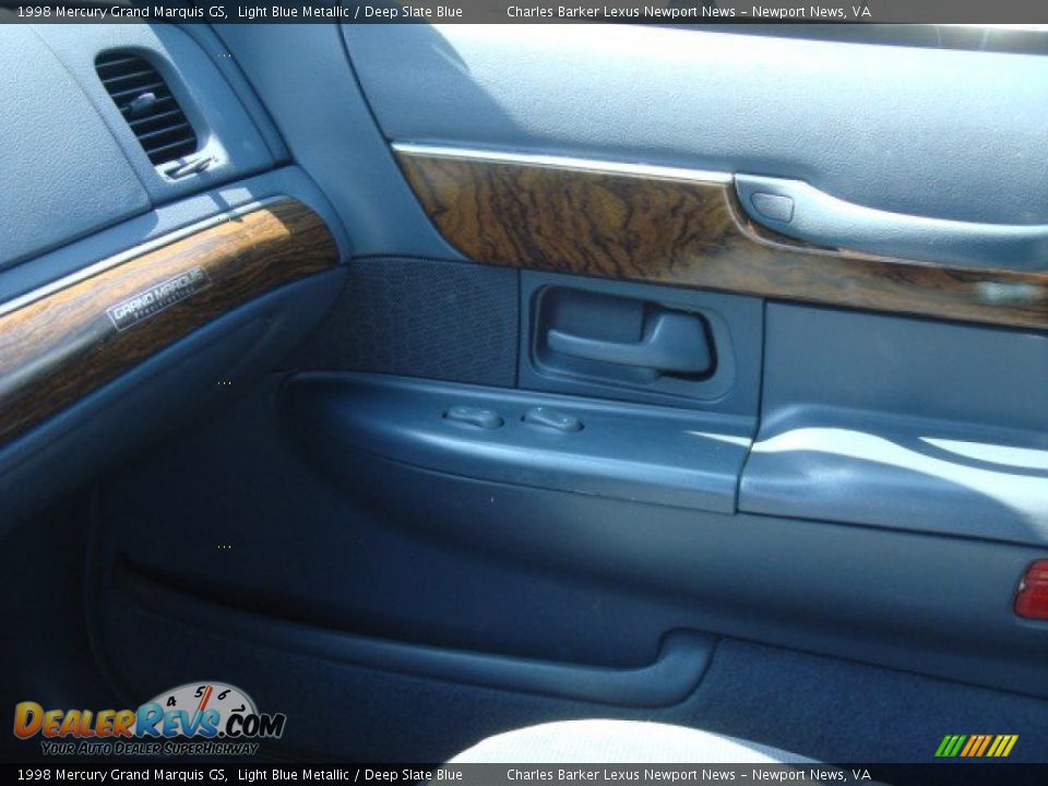 1998 Mercury Grand Marquis GS Light Blue Metallic / Deep Slate Blue Photo #14