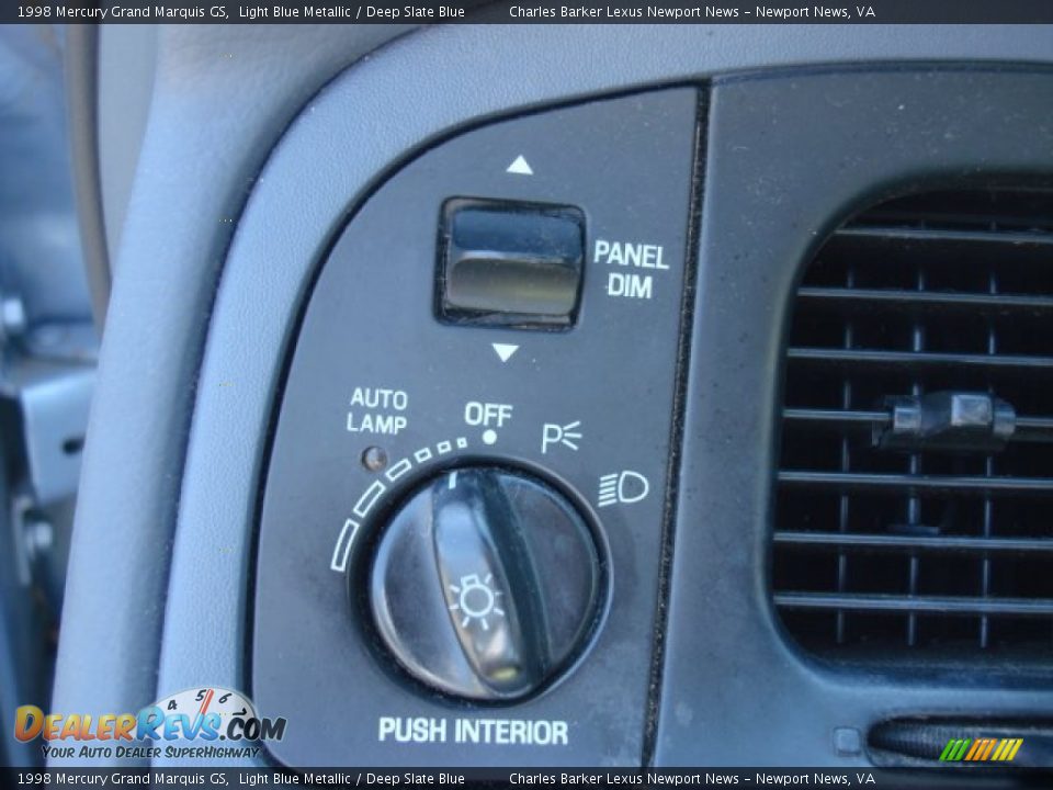1998 Mercury Grand Marquis GS Light Blue Metallic / Deep Slate Blue Photo #15