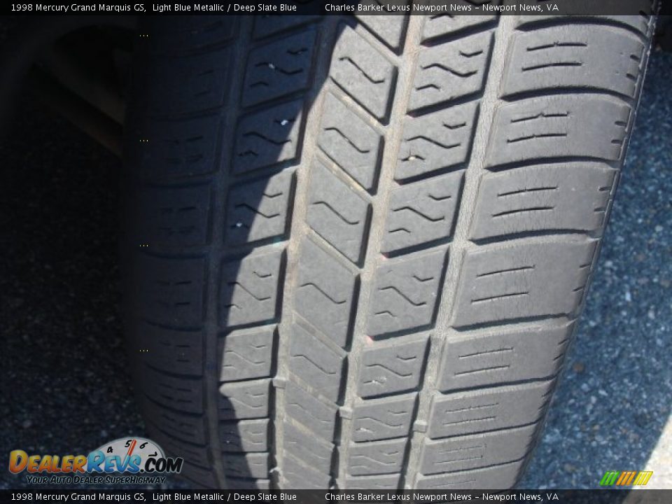 1998 Mercury Grand Marquis GS Light Blue Metallic / Deep Slate Blue Photo #16