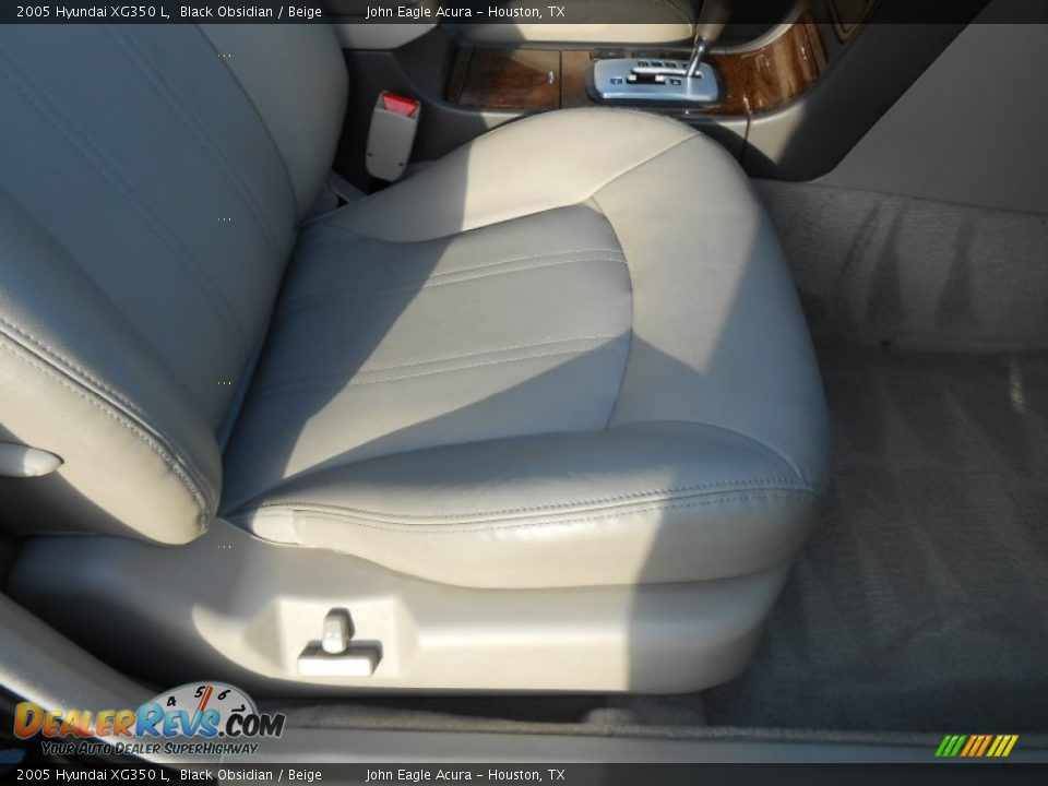 2005 Hyundai XG350 L Black Obsidian / Beige Photo #15