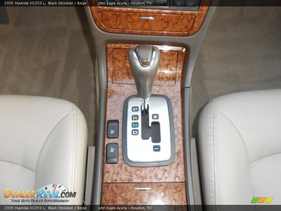 2005 Hyundai XG350 L Black Obsidian / Beige Photo #23