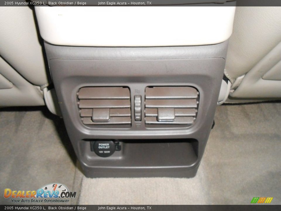 2005 Hyundai XG350 L Black Obsidian / Beige Photo #25