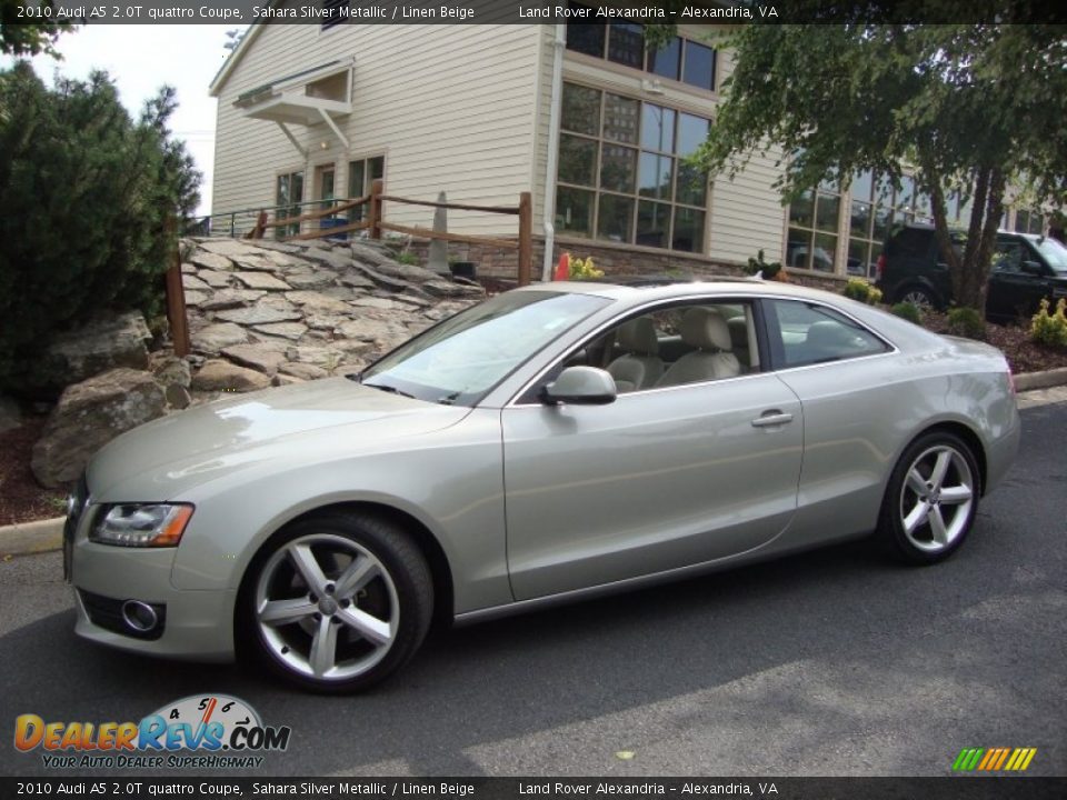 Sahara Silver Metallic 2010 Audi A5 2.0T quattro Coupe Photo #6