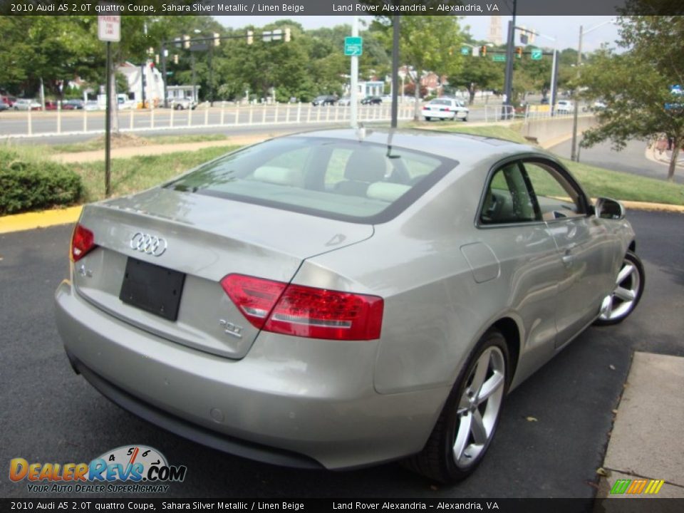 Sahara Silver Metallic 2010 Audi A5 2.0T quattro Coupe Photo #15