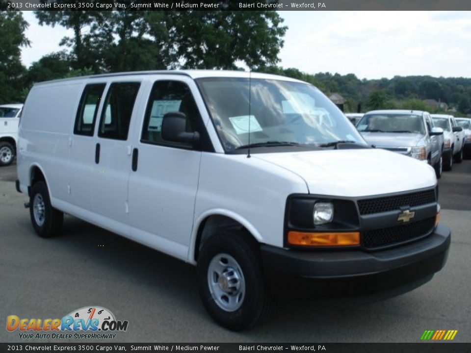 2013 Chevrolet Express 3500 Cargo Van Summit White / Medium Pewter Photo #4