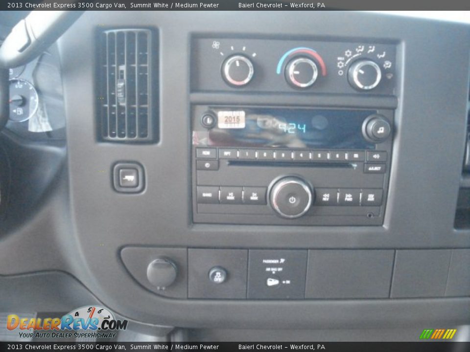 2013 Chevrolet Express 3500 Cargo Van Summit White / Medium Pewter Photo #17