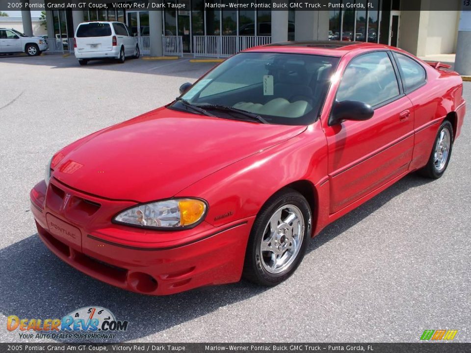 2005 Pontiac Grand Am GT Coupe Victory Red / Dark Taupe Photo #1