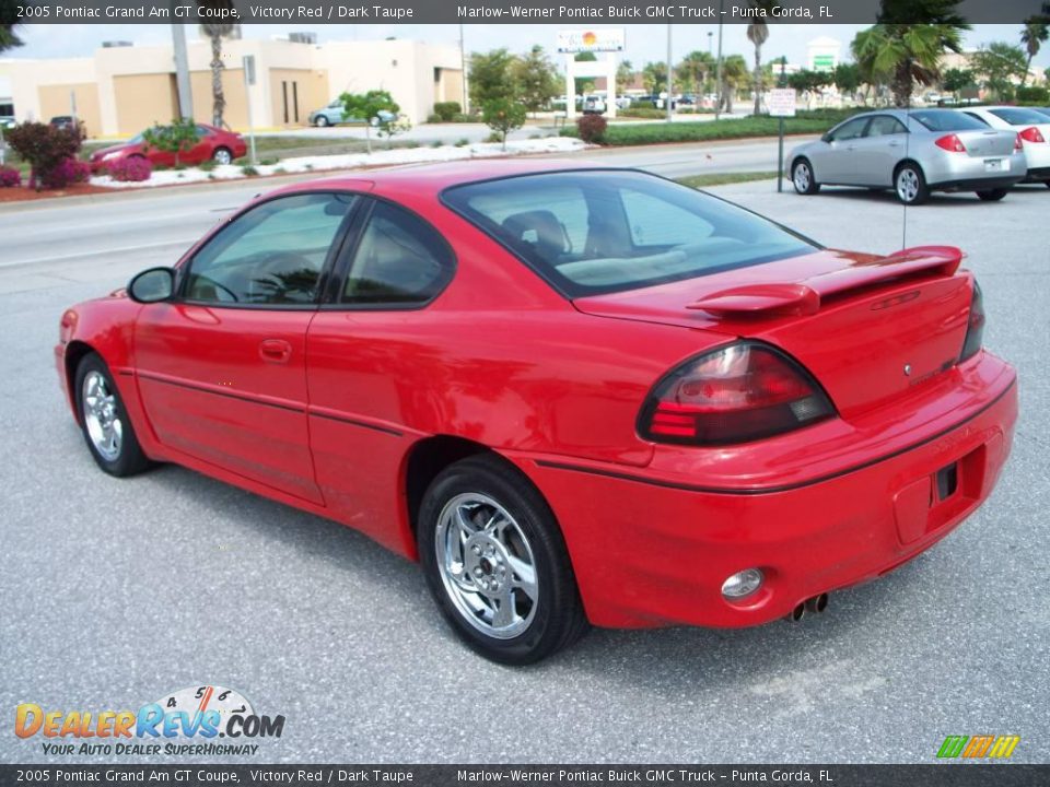 2005 Pontiac Grand Am GT Coupe Victory Red / Dark Taupe Photo #7
