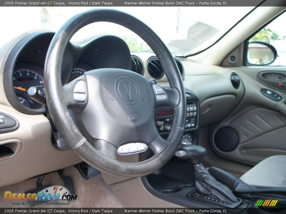 2005 Pontiac Grand Am GT Coupe Victory Red / Dark Taupe Photo #17