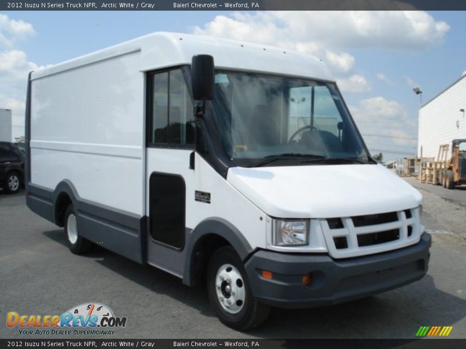2012 Isuzu N Series Truck NPR Arctic White / Gray Photo #2