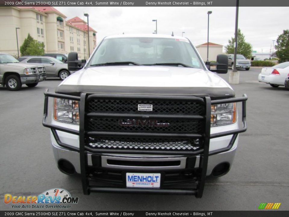2009 GMC Sierra 2500HD SLE Z71 Crew Cab 4x4 Summit White / Ebony Photo #2