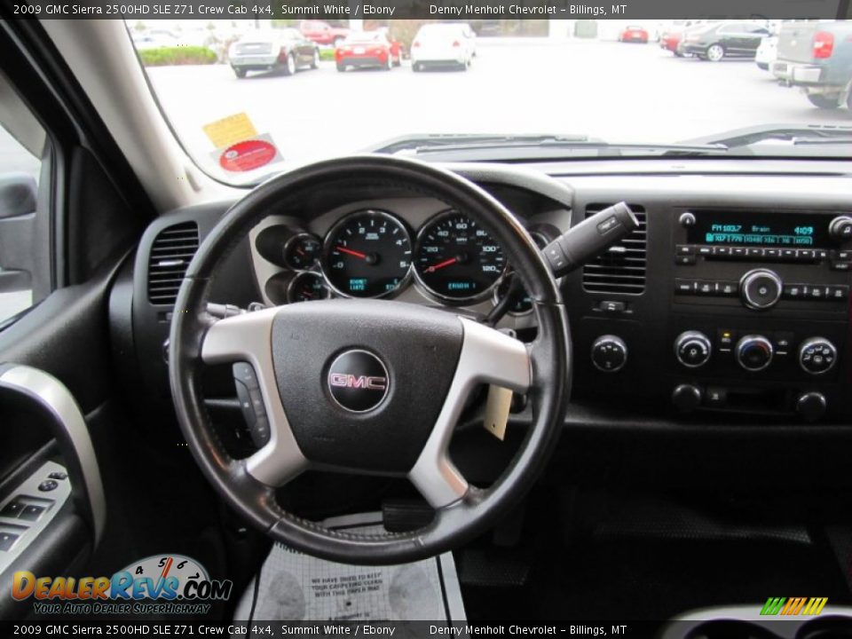 2009 GMC Sierra 2500HD SLE Z71 Crew Cab 4x4 Summit White / Ebony Photo #8