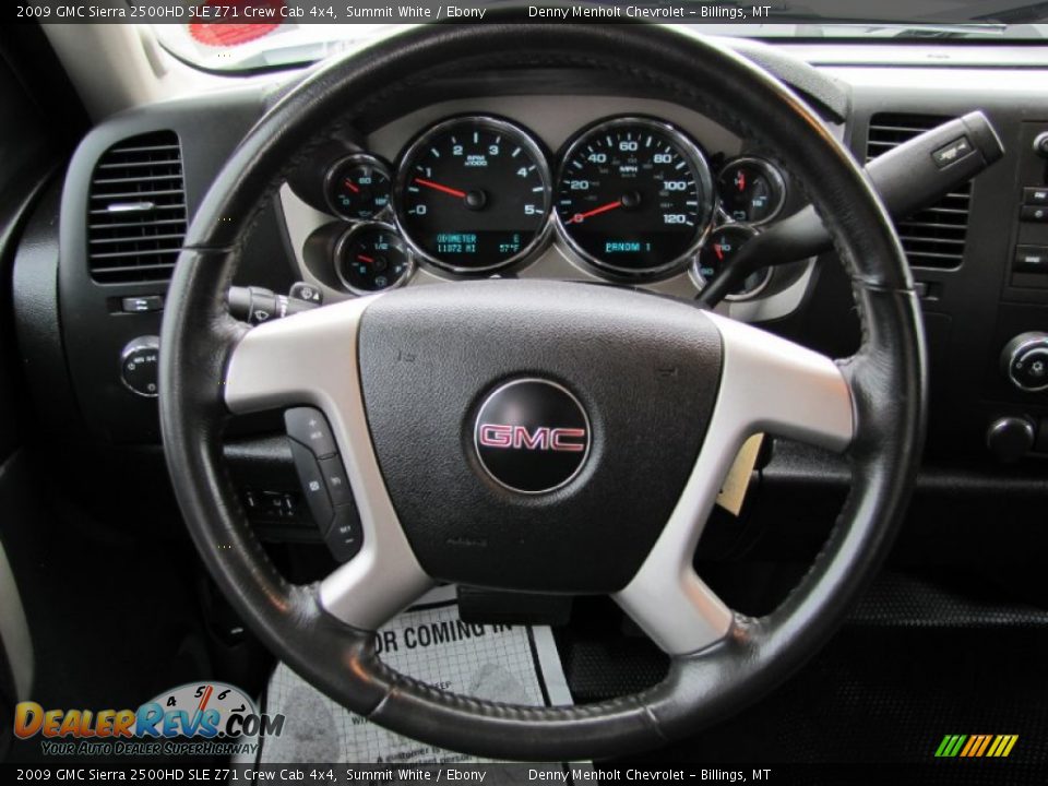 2009 GMC Sierra 2500HD SLE Z71 Crew Cab 4x4 Summit White / Ebony Photo #10
