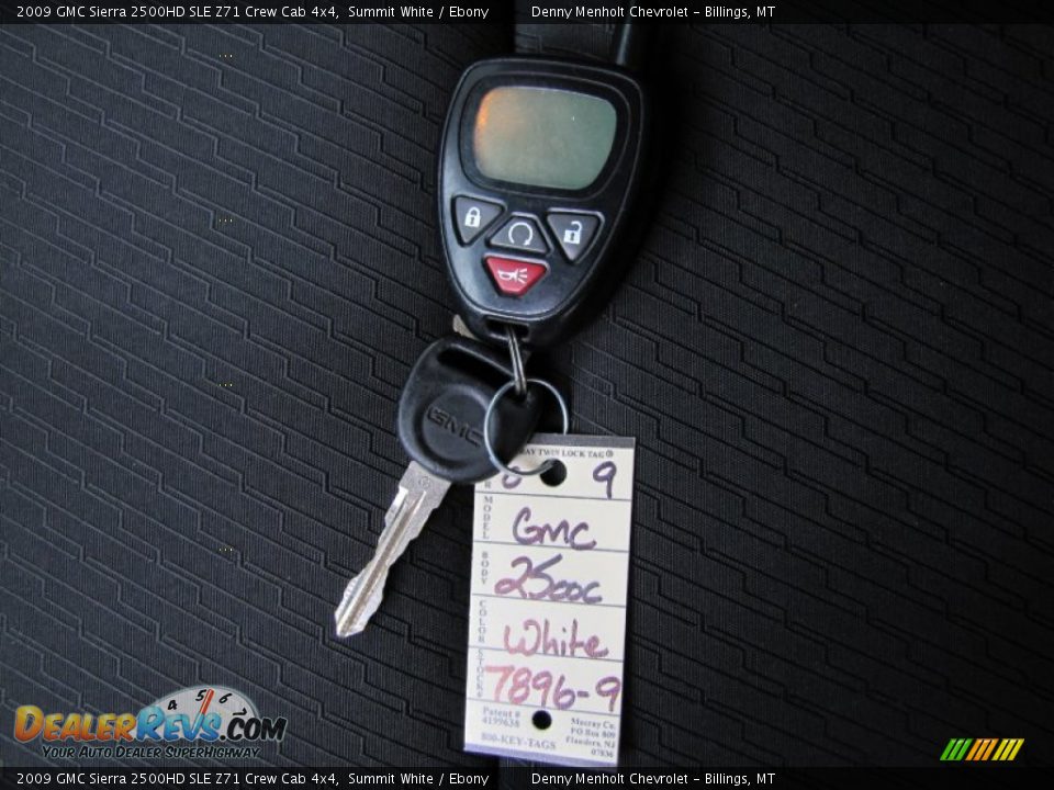 2009 GMC Sierra 2500HD SLE Z71 Crew Cab 4x4 Summit White / Ebony Photo #34