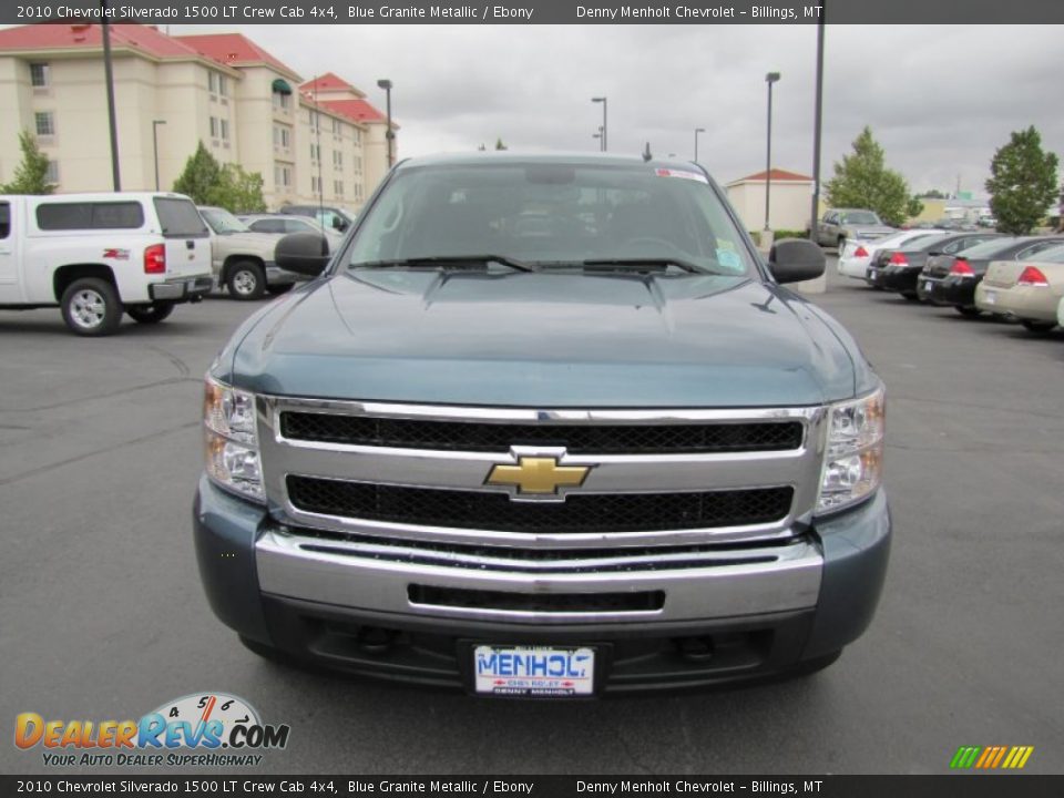 2010 Chevrolet Silverado 1500 LT Crew Cab 4x4 Blue Granite Metallic / Ebony Photo #2