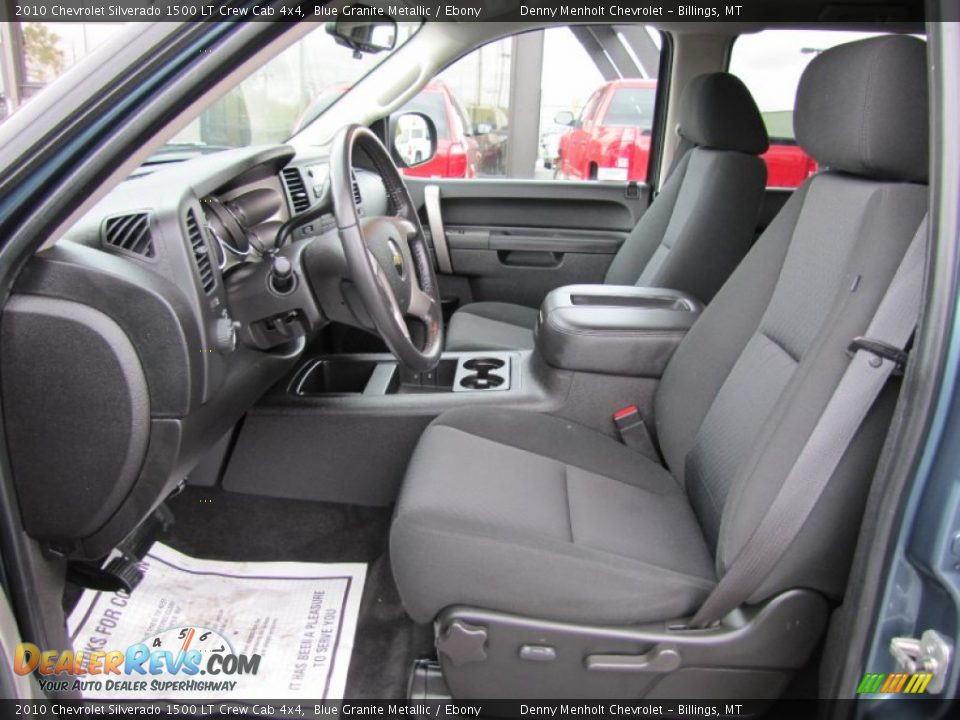 2010 Chevrolet Silverado 1500 LT Crew Cab 4x4 Blue Granite Metallic / Ebony Photo #8