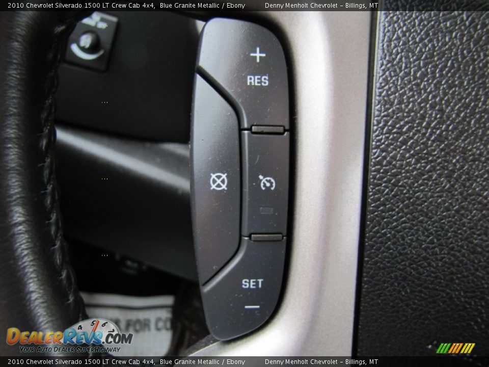 2010 Chevrolet Silverado 1500 LT Crew Cab 4x4 Blue Granite Metallic / Ebony Photo #12