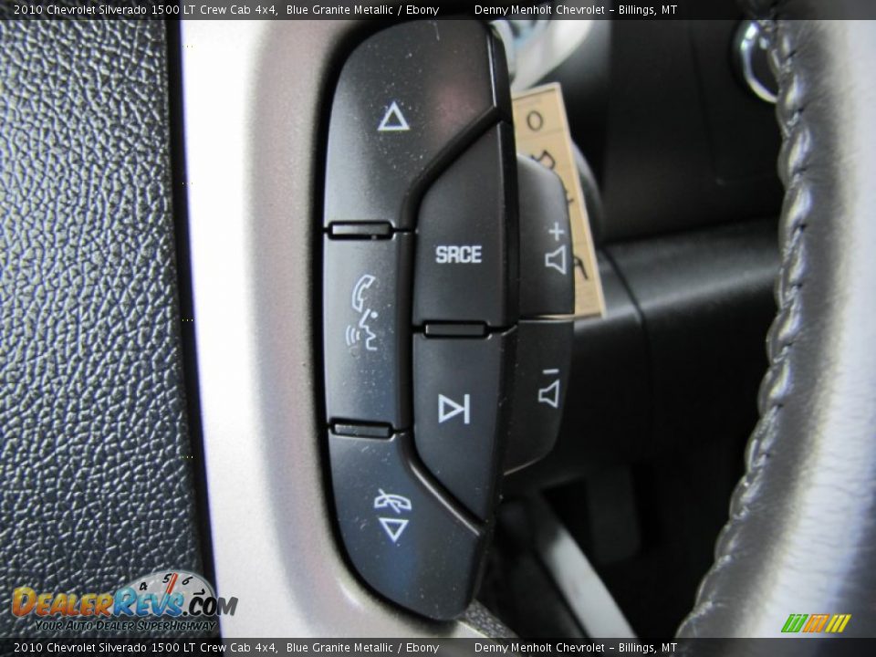 2010 Chevrolet Silverado 1500 LT Crew Cab 4x4 Blue Granite Metallic / Ebony Photo #13