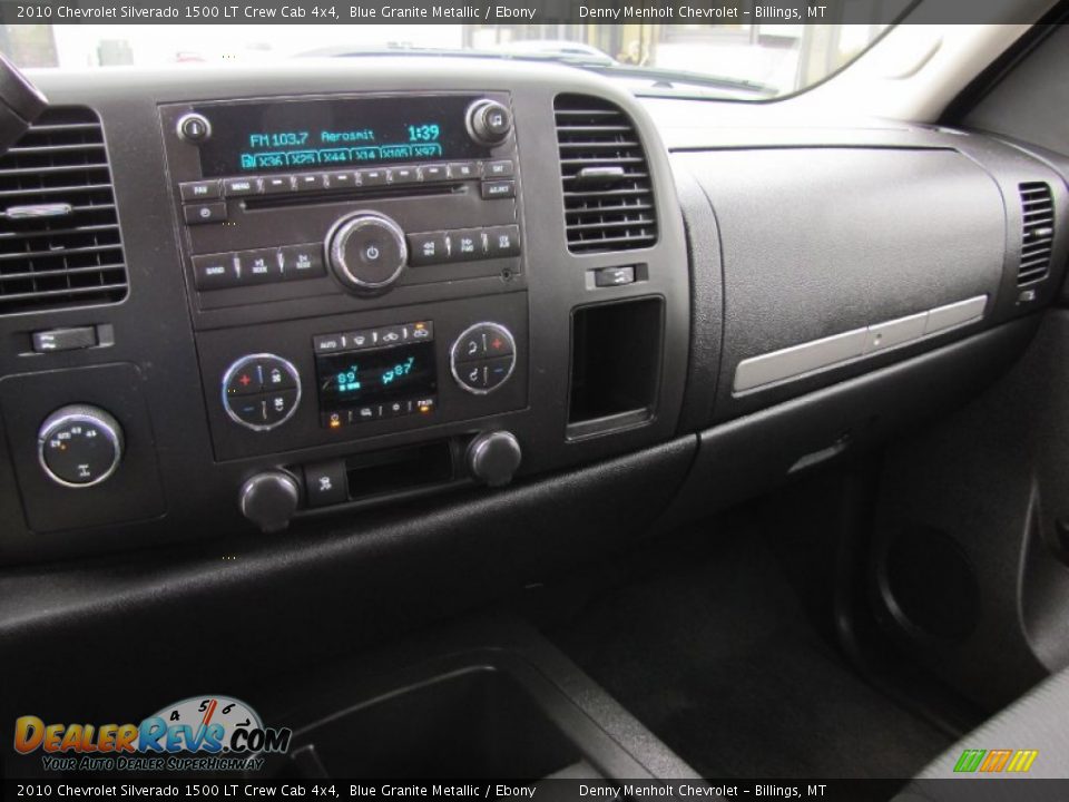 2010 Chevrolet Silverado 1500 LT Crew Cab 4x4 Blue Granite Metallic / Ebony Photo #19