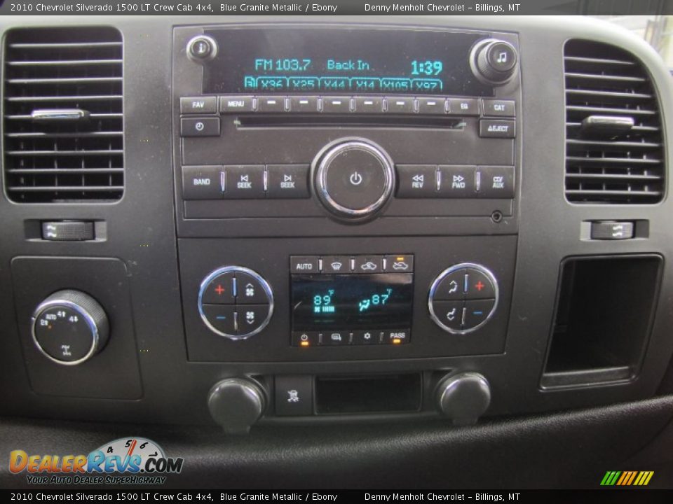 2010 Chevrolet Silverado 1500 LT Crew Cab 4x4 Blue Granite Metallic / Ebony Photo #20