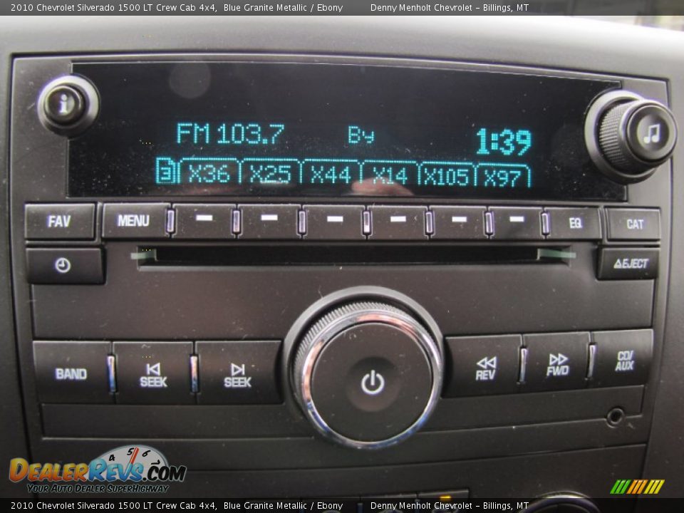 2010 Chevrolet Silverado 1500 LT Crew Cab 4x4 Blue Granite Metallic / Ebony Photo #22