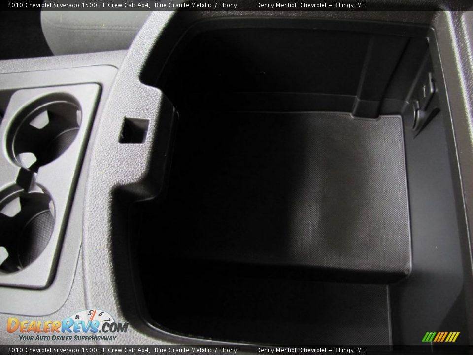 2010 Chevrolet Silverado 1500 LT Crew Cab 4x4 Blue Granite Metallic / Ebony Photo #25