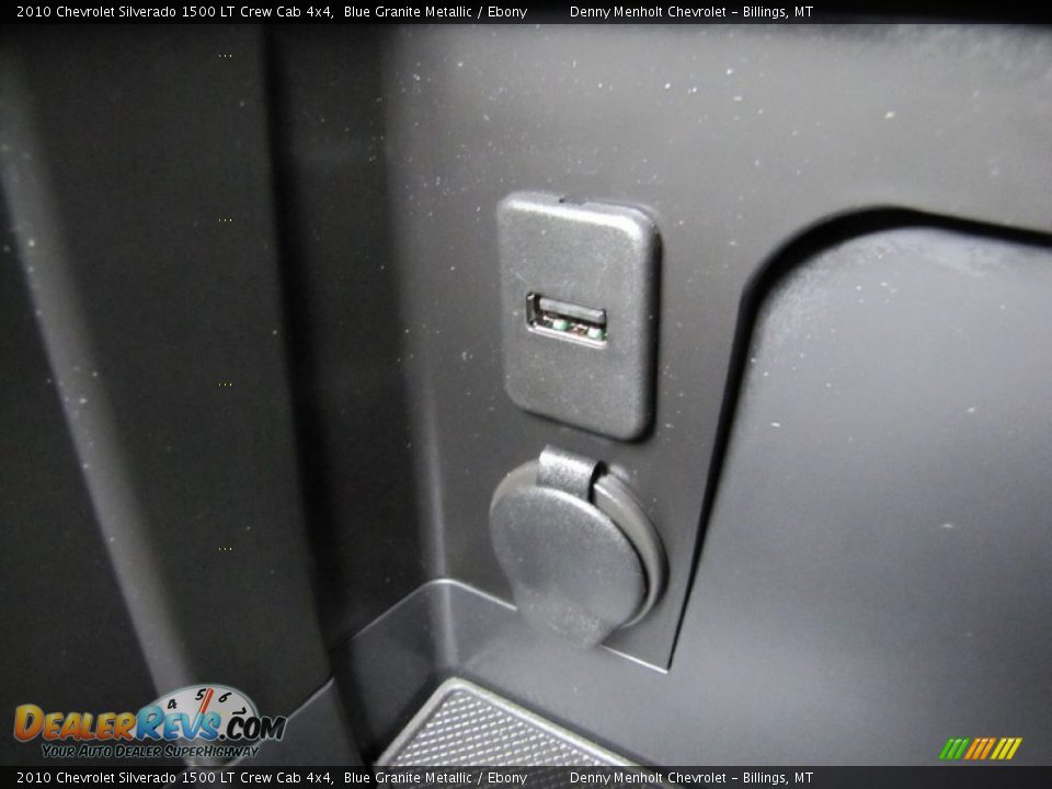 2010 Chevrolet Silverado 1500 LT Crew Cab 4x4 Blue Granite Metallic / Ebony Photo #26
