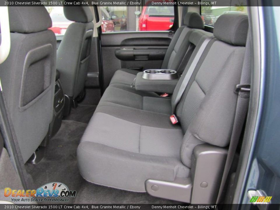 2010 Chevrolet Silverado 1500 LT Crew Cab 4x4 Blue Granite Metallic / Ebony Photo #27