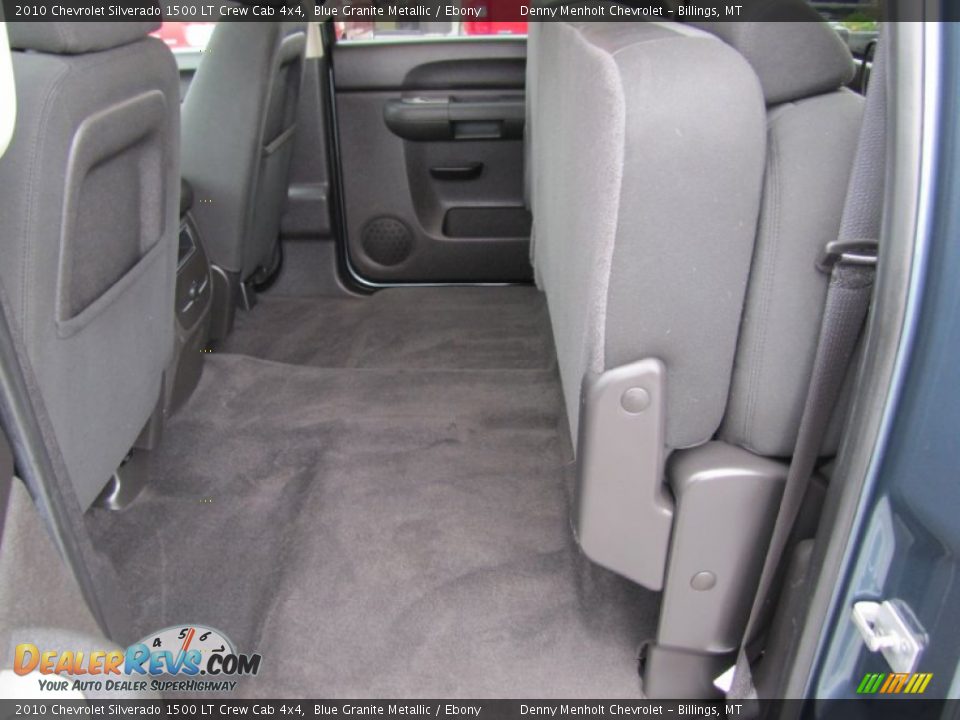 2010 Chevrolet Silverado 1500 LT Crew Cab 4x4 Blue Granite Metallic / Ebony Photo #29