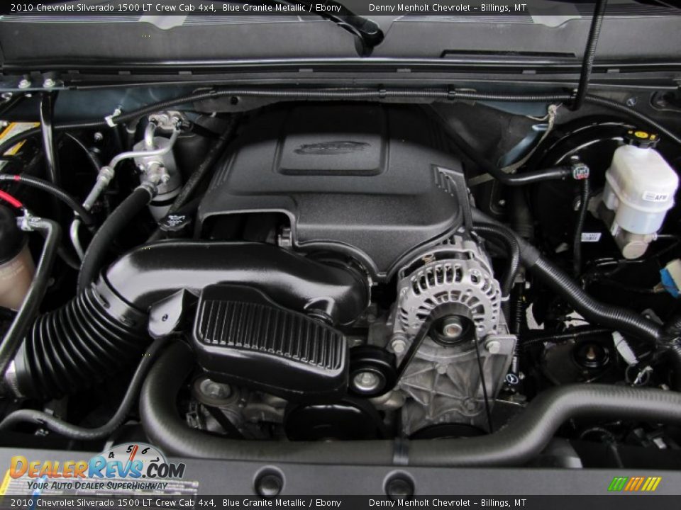 2010 Chevrolet Silverado 1500 LT Crew Cab 4x4 Blue Granite Metallic / Ebony Photo #32